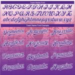 Custom Name and Number Animal Snake Baseball Jersey in Personalized White Purple-Pink 3D Gradient Design Personalized White