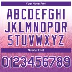Custom Name and Number Animal Snake Baseball Jersey in Personalized White Purple-Pink 3D Gradient Design Personalized White