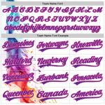 Custom Name Number Baseball Jersey Music Festival 3D Pattern Colorful Musical Notes White Purple Pink Design Personalized