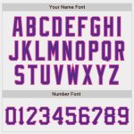 Custom Name and Number Personalized Authentic Baseball Jersey - White Purple-Pink Team Jersey Personalized White Purple-Pink