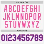 Custom Personalized Sleeveless Baseball Jersey with Name & Number in White Purple-Pink - Authentic Team Apparel Personalized