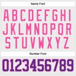Custom Name and Number Hockey Jersey - Personalized White Purple Pink Lace Neck Design Personalized White Purple-Pink Hockey