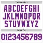 Custom Name and Number Authentic Baseball Jersey - Personalized White Purple-Pink Stripe Design Personalized White Purple-Pink