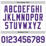 Personalized Authentic Sleeveless Baseball Jersey - Custom Name & Number, White Purple Pinstripe Black Gray Personalized