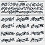 Custom Name and Number Unisex Softball Jersey - Personalized White Purple Pinstripe Two-Button Black-Silver Design Personalized