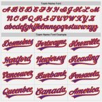 Customizable Baseball Jersey - Personalized White Purple Pinstripe with Name and Number, Authentic Team Gear Personalized
