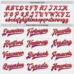 Custom Name Number White Purple Pinstripe Orange Varsity Letterman Bomber Jacket - Personalized Full-Snap Team Jacket Personalized