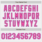 Custom Unisex Softball Jersey with Personalized Name and Number - White Purple Pinstripe Two-Button Design Personalized White