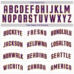 Custom Authentic Baseball Jersey with Personalized Name and Number - White Purple Pinstripe, Team Colors Purple-Gold Personalized