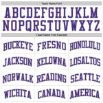 Custom Name and Number Basketball Jersey in White and Purple Pinstripe - Personalized Purple-Gray Authentic Team Jersey Personalized