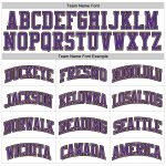 Personalized Custom Basketball Jersey with Name and Number - White Purple Pinstripe Old Gold-Black Authentic Personalized