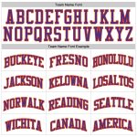 Personalized Purple Orange Pinstripe Basketball Jersey Custom Name and Number - Authentic Team Apparel Personalized White