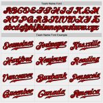 Custom Name and Number Personalized Baseball Jersey - Authentic White Purple-Red Team Jersey Personalized White Purple-Red