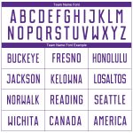 Custom Name and Number Personalized Soccer Uniform Jersey - White Purple Sublimation Team Gear Personalized White Purple