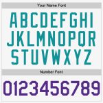 Custom Name and Number Personalized Authentic Sleeveless Baseball Jersey - White Purple Teal Color Option Personalized White