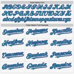 Custom Name and Number Personalized Authentic Sleeveless Baseball Jersey - White Purple Teal Color Option Personalized White