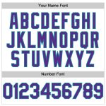 Custom Name and Number Authentic Baseball Jersey - White Purple Teal Design, Personalized Team Apparel Personalized White