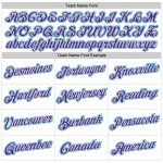 Custom Team Name Number Performance T-Shirt - Personalized White Purple Teal Design Personalized White Purple-Teal Performance