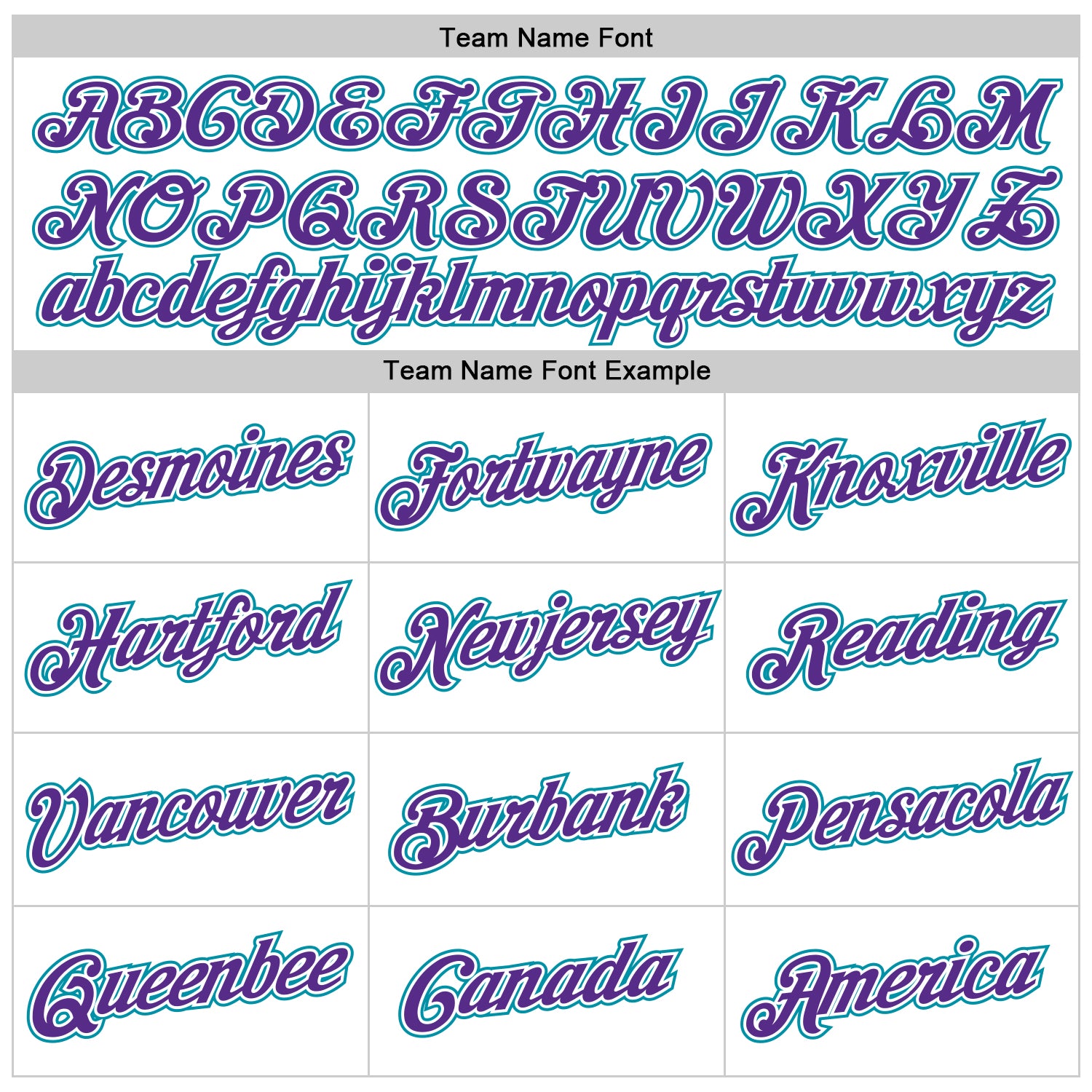 Personalized White Purple-Teal Performance T-Shirt Team Custom Name and Number Custom Team Name Number Performance T-Shirt - Personalized White Purple Teal Design Personalized White Purple-Teal Performance - Image 3