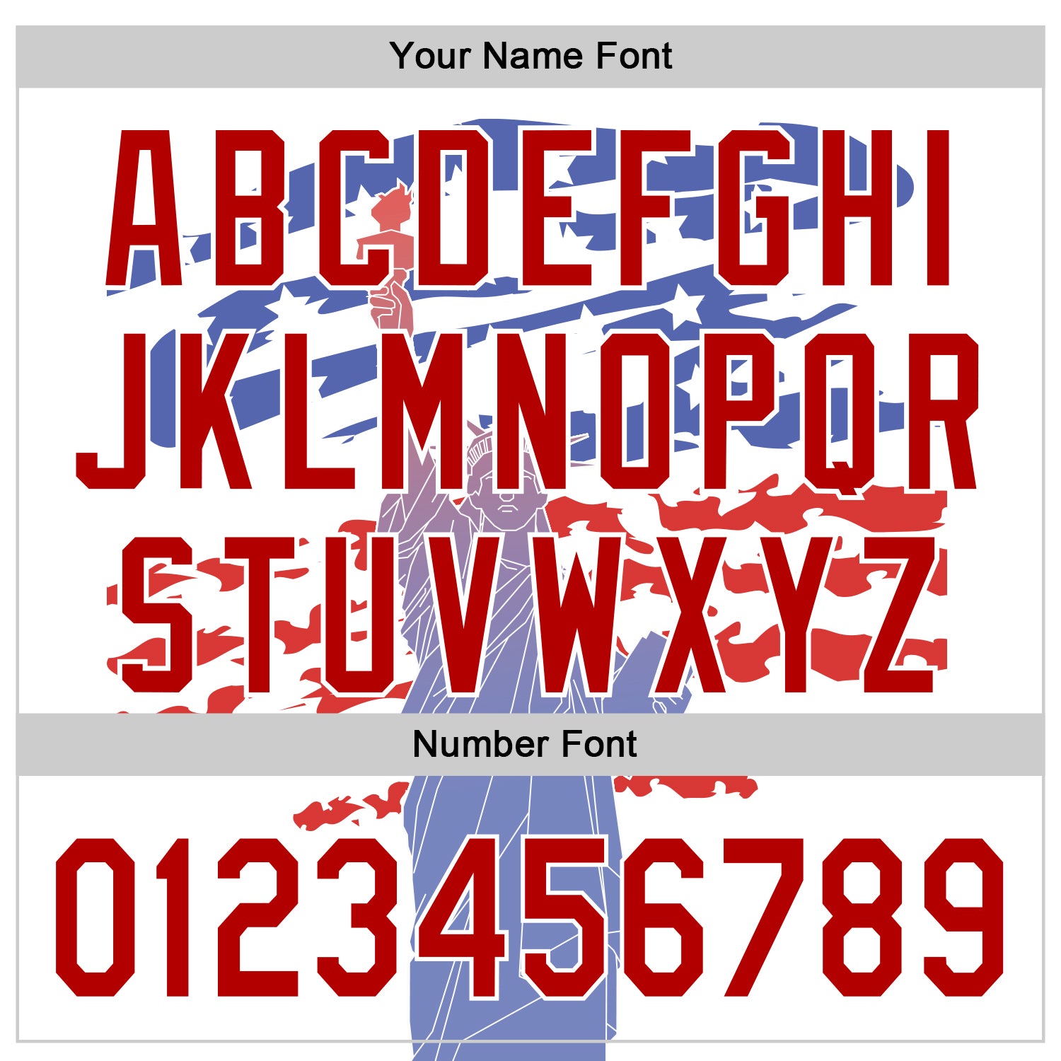 Personalized White Red 3D American Flag And Statue of Liberty Authentic Baseball Jersey Team Custom Name and Number Custom Name and Number 3D American Flag Baseball Jersey with Statue of Liberty - Personalized White and Red Team Apparel - Image 5