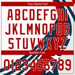 Custom American Flag Baseball Jersey - Personalized Red & White Team Name & Number Personalized White Red 3D American Flag