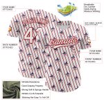 Personalized 3D American Spirit Flag Baseball Jersey with Custom Name and Number - Authentic White and Red Team Apparel Personalized