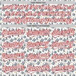 Customizable Animal Cat Baseball Jersey with 3D White and Red Pattern - Personalized Team Name and Number Personalized White