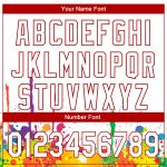 Custom Name and Number Colorful Bright Ink Splashes 3D Pattern Performance Golf Polo Shirt - Personalized White Red Design