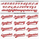 Custom Name Number Baseball Jersey - Personalized 3D Pattern Design with White Red Curve Lines Personalized White Red 3D