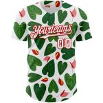 Custom Tropical Anthurium Flower 3D Pattern Baseball Jersey with Personalized Name and Number - Authentic Team Design Personalized
