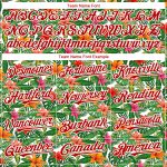 Custom Tropical Flower 3D Pattern Baseball Jersey with Personalized Name and Number - Authentic Team Apparel Personalized