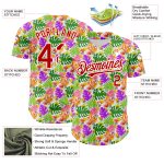 Custom Tropical Hawaii Palm Leaves Baseball Jersey with Personalized 3D Design, Authentic Team Name and Number Personalized