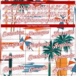 Custom Name Number Tropical Beach Palm Trees 3D Pattern Basketball Jersey Authentic White Red Outfit Personalized White Red
