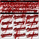 Custom Name Number Authentic Baseball Jersey 3D Pattern Red Black Personalized Design Personalized White Red-Black 3D Pattern