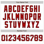 Custom Name Number Personalized Baseball Jersey Red Black White 3D Curve Lines Design Authentic Team Apparel Personalized