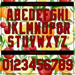 Custom Name Number 3D Pattern Fruit T-Shirt for Summer Holiday - Personalized White Red-Black Team Apparel Personalized White