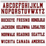 Custom American Flag Baseball Jersey for Men - Personalized Red & Black Team Name and Number Personalized White Red-Black