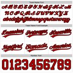 Custom Name and Number Personalized Red and Black Basketball Shorts - Authentic Team Gear Personalized White Red-Black Authentic