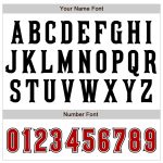 Custom Name Number Authentic Raglan Baseball Jersey - Personalized White Red-Black Team Jersey Personalized White Red-Black