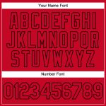 Custom Name Number Authentic Basketball Jersey - Personalized White Red-Black Team Fashion Jersey Personalized White Red-Black