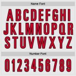 Custom Name and Number Hockey Jersey - Personalized Red and Black Team Design, White Color Personalized White Red-Black Hockey