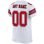 Custom Red and Black Mesh Football Jersey - Personalized Authentic Sports Apparel Personalized White Red-Black Mesh Authentic