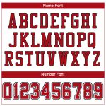Custom Red and Black Mesh Football Jersey - Personalized Authentic Sports Apparel Personalized White Red-Black Mesh Authentic