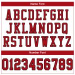 Custom Name Number Personalized Authentic Football Jersey - White Red-Black Mesh Personalized White Red-Black Mesh Authentic
