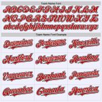 Custom Name Number Personalized Authentic Baseball Jersey Red Black Mesh Throwback White Team Personalized White Red-Black