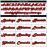 Customizable Football Jersey - Personalized White Red-Black Mesh Authentic Throwback with Name and Number Personalized White