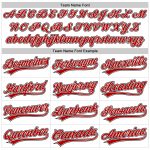 Custom Team Name Number Personalized Performance Golf Polo Shirt White Red-Black Personalized White Red-Black Performance