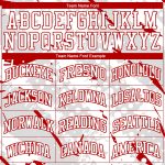 Custom Name Number Basketball Jersey Suit - Personalized Round Neck Sublimation Design with Red White Bright Lines Personalized