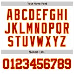 Custom Personalized Baseball Jersey with Name and Number - White Red-Gold Authentic Raglan Sleeves Team Apparel Personalized