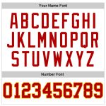 Personalized Red-Gold Authentic Basketball Jersey - White Throwback Style Personalized White Red-Gold Authentic Throwback